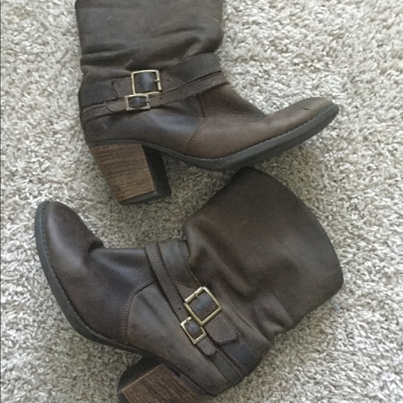 Leather Booties with 2 Buckles - Picture 7 of 8